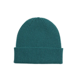 Gorro Unisex Lana Merino Reciclada Ocean Green - ECRU