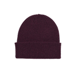 Gorro Unisex Lana Merino Reciclada Oxblood Red - ECRU