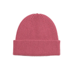 Gorro Unisex Lana Merino Reciclada Raspberry Pink - ECRU