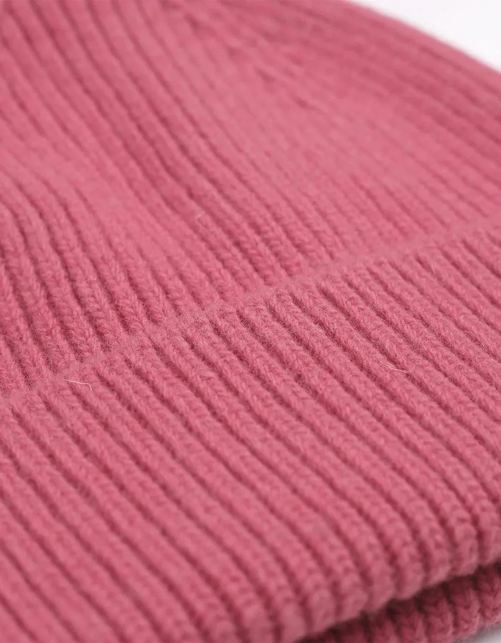 Gorro Unisex Lana Merino Reciclada Raspberry Pink - ECRU