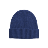 Gorro Unisex Lana Merino Reciclada Royal Blue - ECRU