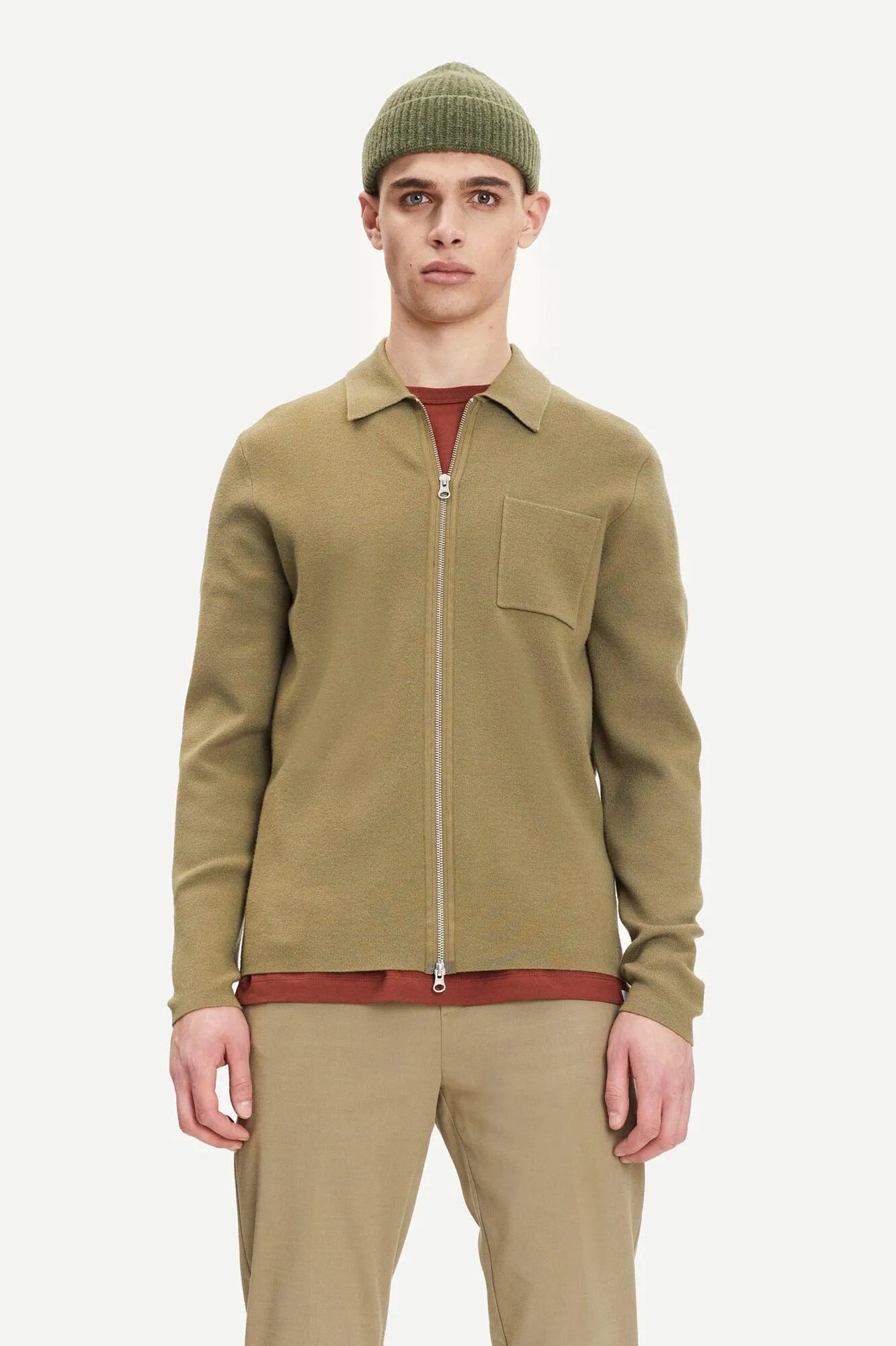 Guna X zip 10490 Covert Green - ECRU