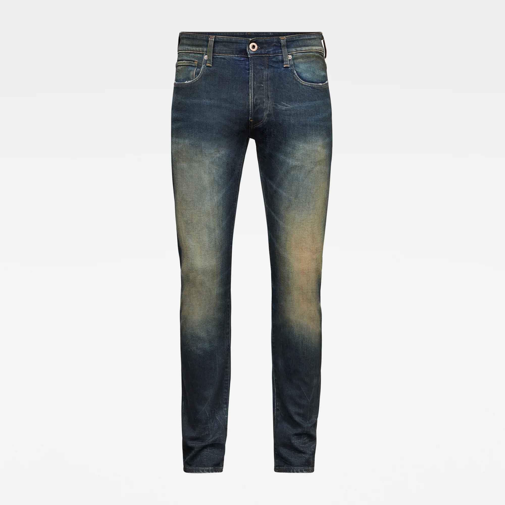 Jeans 3301 Slim Antic Blight Green - ECRU
