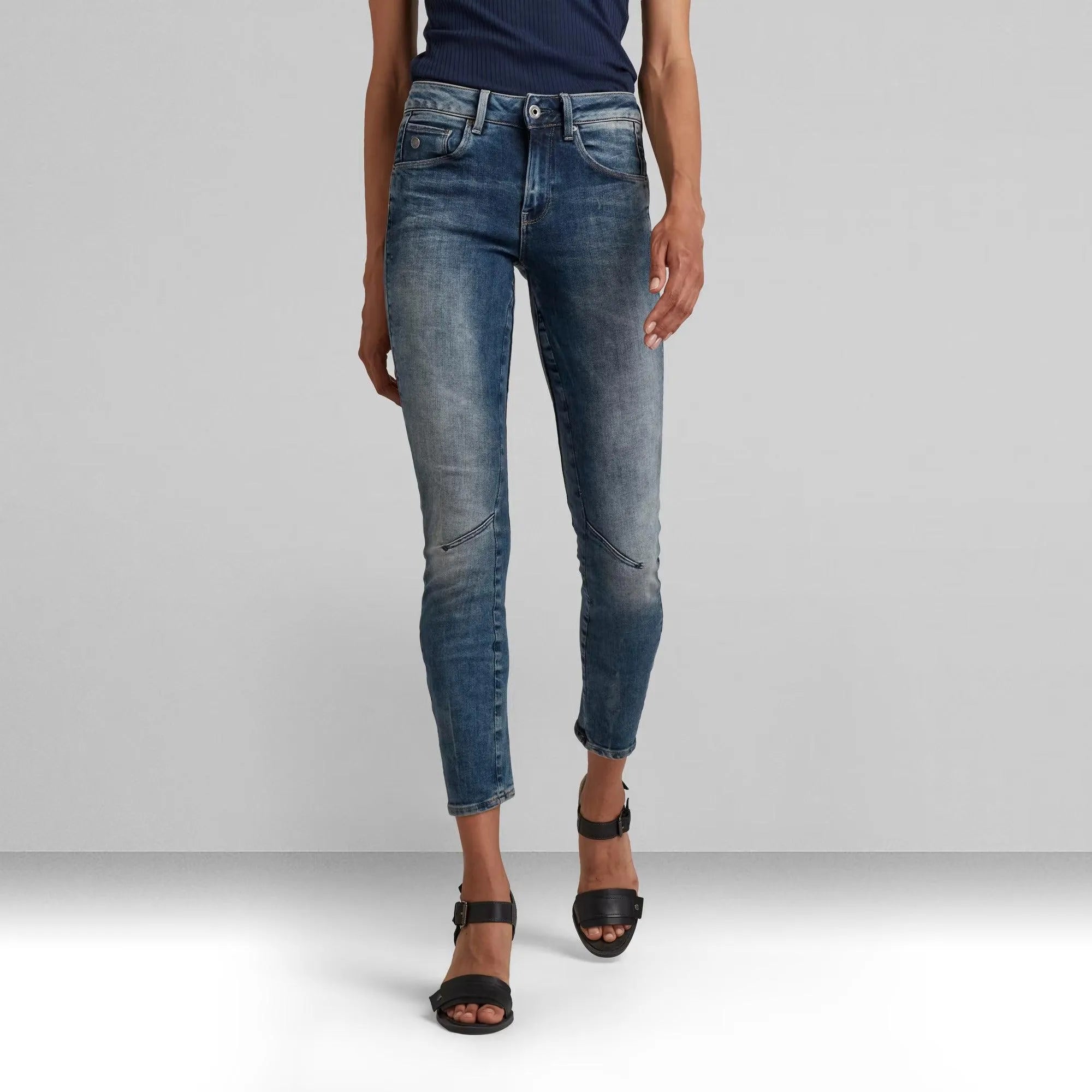 Jeans ARC 3D cintura media skinny - ECRU
