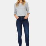Jeans Jessie 13 Skinny Tiro Alto - ECRU