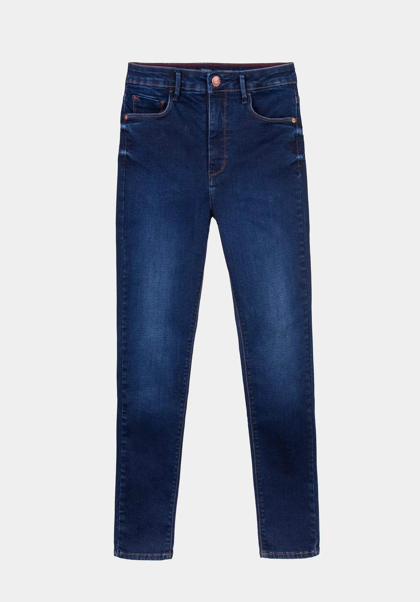 Jeans Jessie 13 Skinny Tiro Alto - ECRU