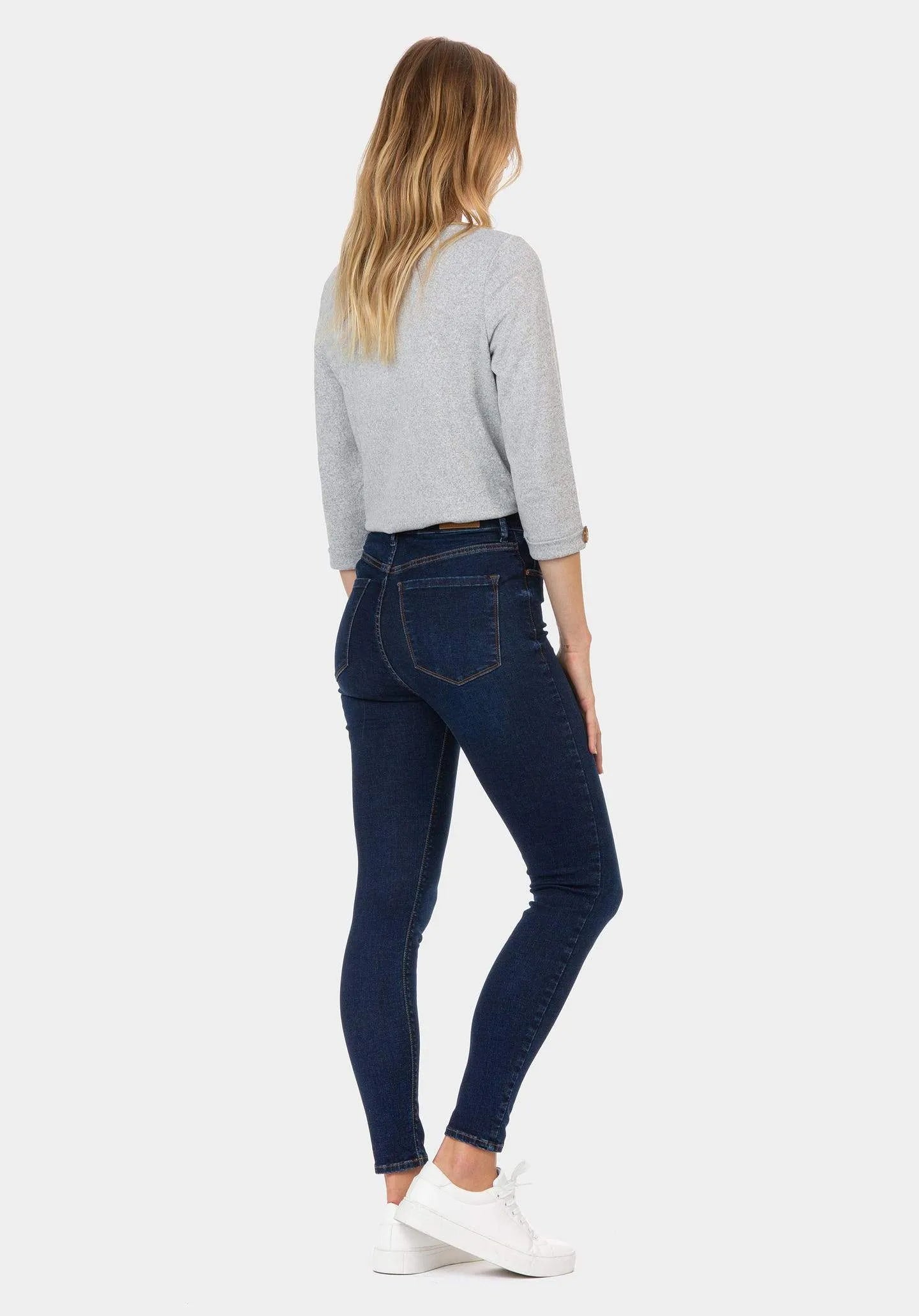 Jeans Jessie 13 Skinny Tiro Alto - ECRU