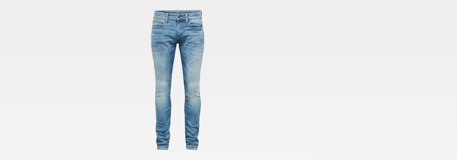 Jeans Revend Skinny Vintage Striking Blue Destroyed - ECRU