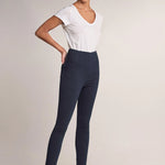 Jegging De Tiro Alto De Denim Oscuro - ECRU