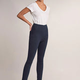 Jegging De Tiro Alto De Denim Oscuro - ECRU