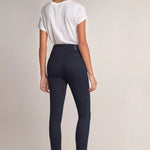 Jegging De Tiro Alto De Denim Oscuro - ECRU