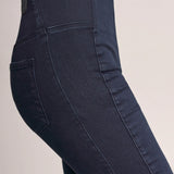 Jegging De Tiro Alto De Denim Oscuro - ECRU