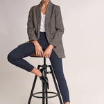 Jegging De Tiro Alto De Denim Oscuro - ECRU