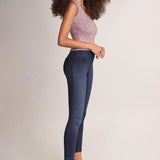 Jegging Push Up Wonder Capri De Tiro Medio - ECRU