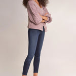 Jegging Push Up Wonder Capri De Tiro Medio - ECRU