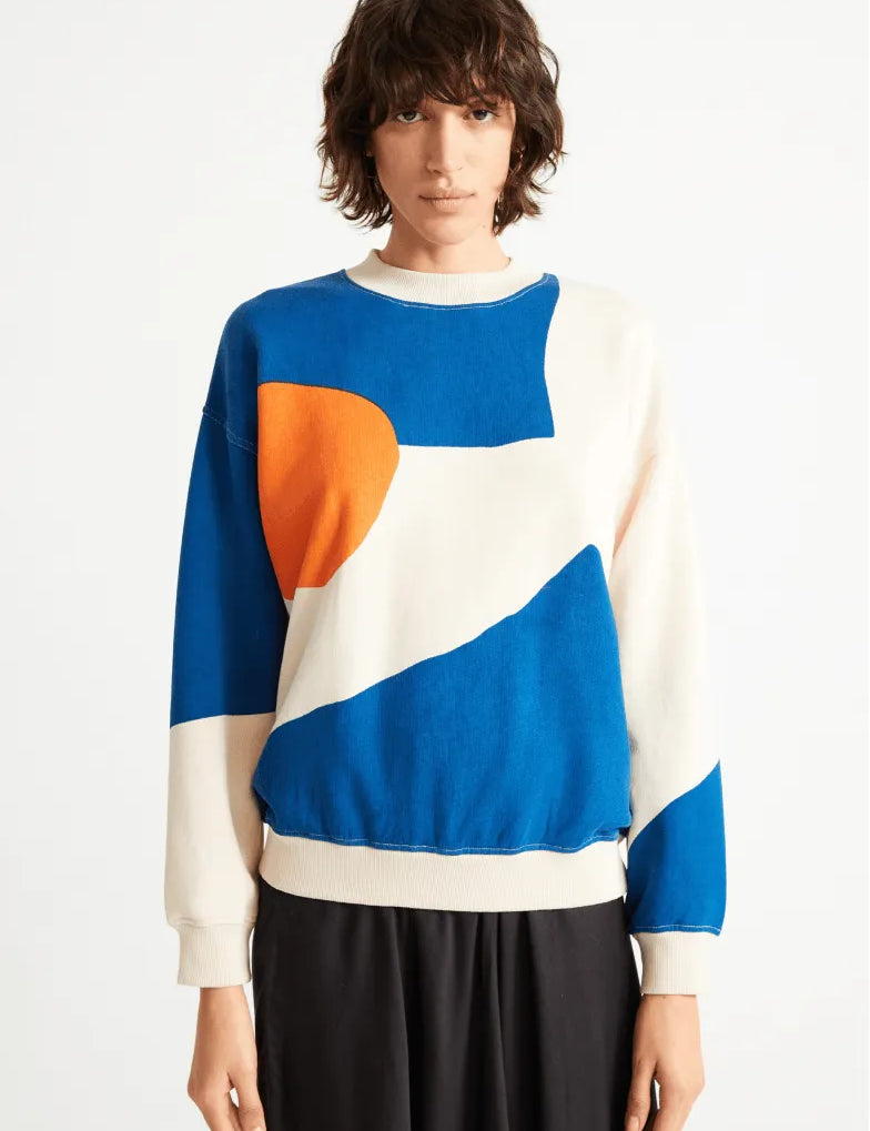 Jersey Abstract Fullprinted - ECRU