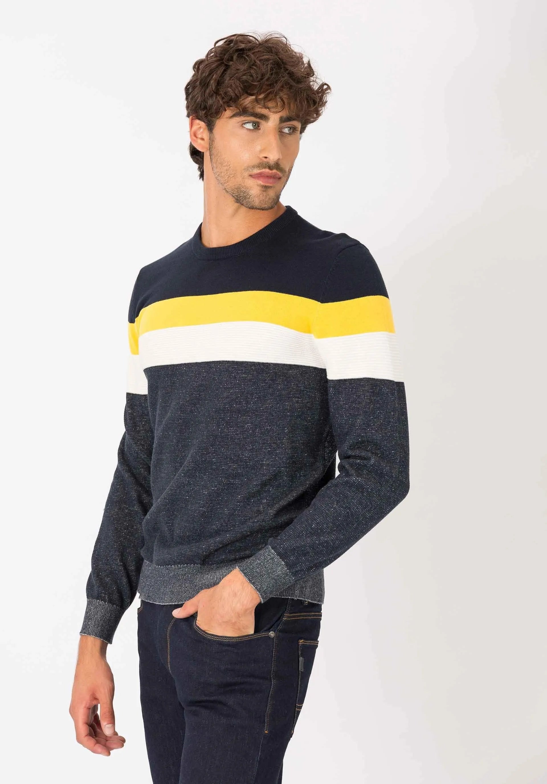 Jersey Azul marino oscuro - ECRU