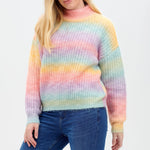 Jersey Benita Rainbow Ombre - ECRU