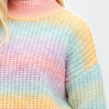 Jersey Benita Rainbow Ombre - ECRU