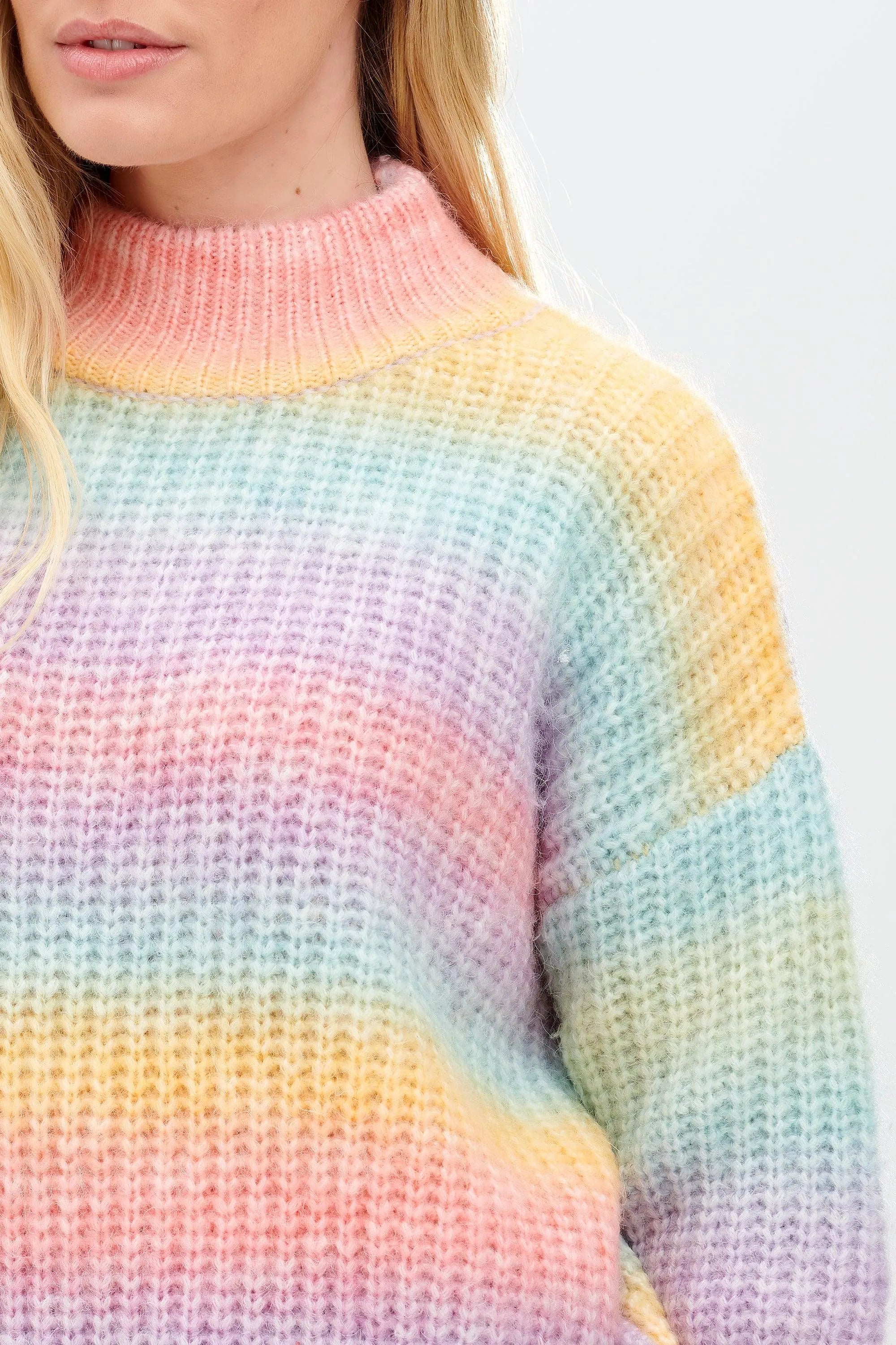 Jersey Benita Rainbow Ombre - ECRU