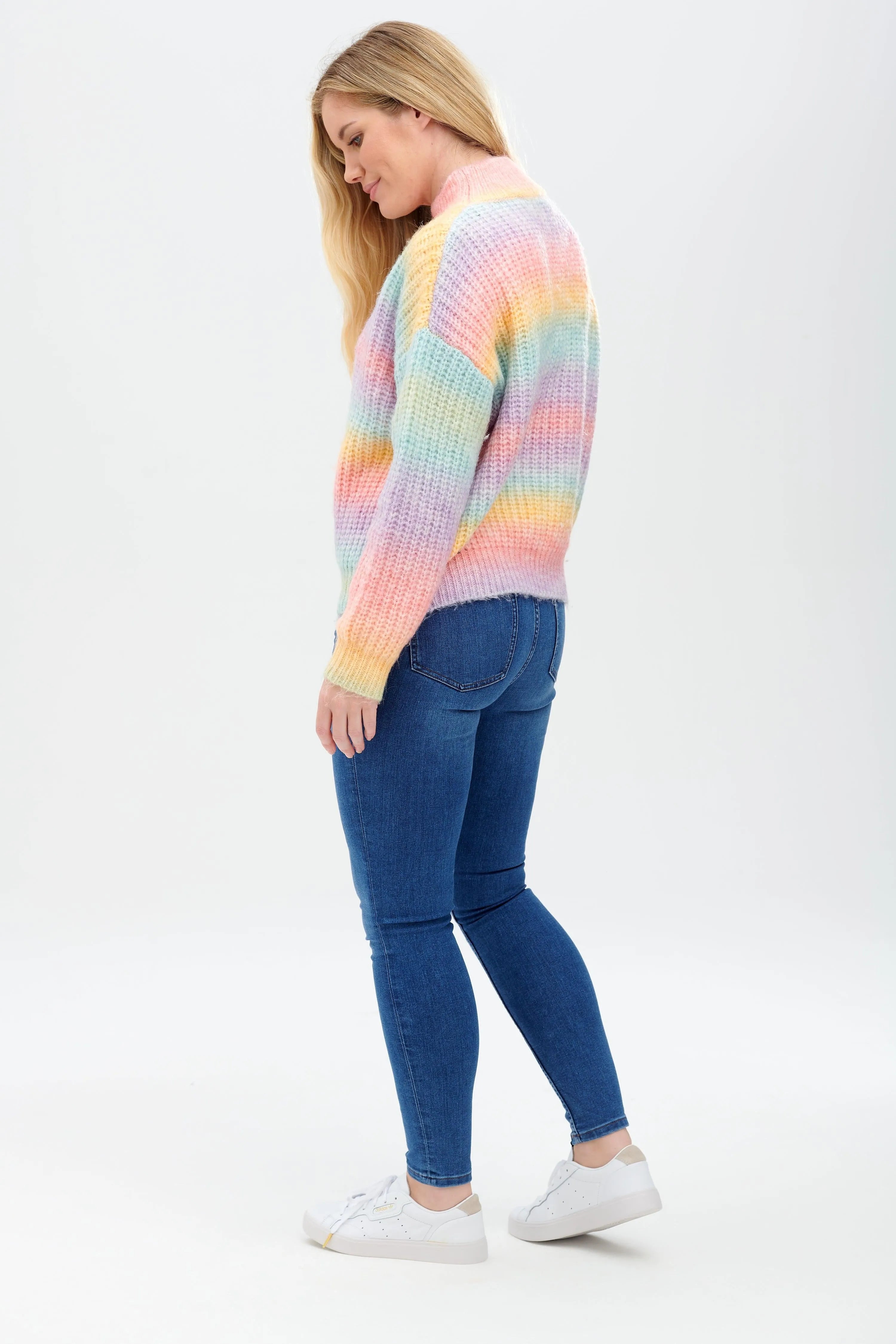 Jersey Benita Rainbow Ombre - ECRU