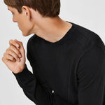 Jersey Berg Algodón Pima Black - ECRU