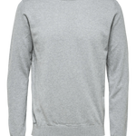 Jersey Berg Algodón Pima Medium Grey Melange - ECRU