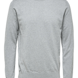 Jersey Berg Algodón Pima Medium Grey Melange - ECRU