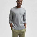 Jersey Berg Algodón Pima Medium Grey Melange - ECRU