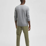 Jersey Berg Algodón Pima Medium Grey Melange - ECRU