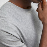 Jersey Berg Algodón Pima Medium Grey Melange - ECRU