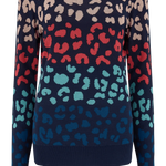 Jersey Callie Multi, Leopard Color Waves - ECRU