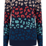 Jersey Callie Multi, Leopard Color Waves - ECRU
