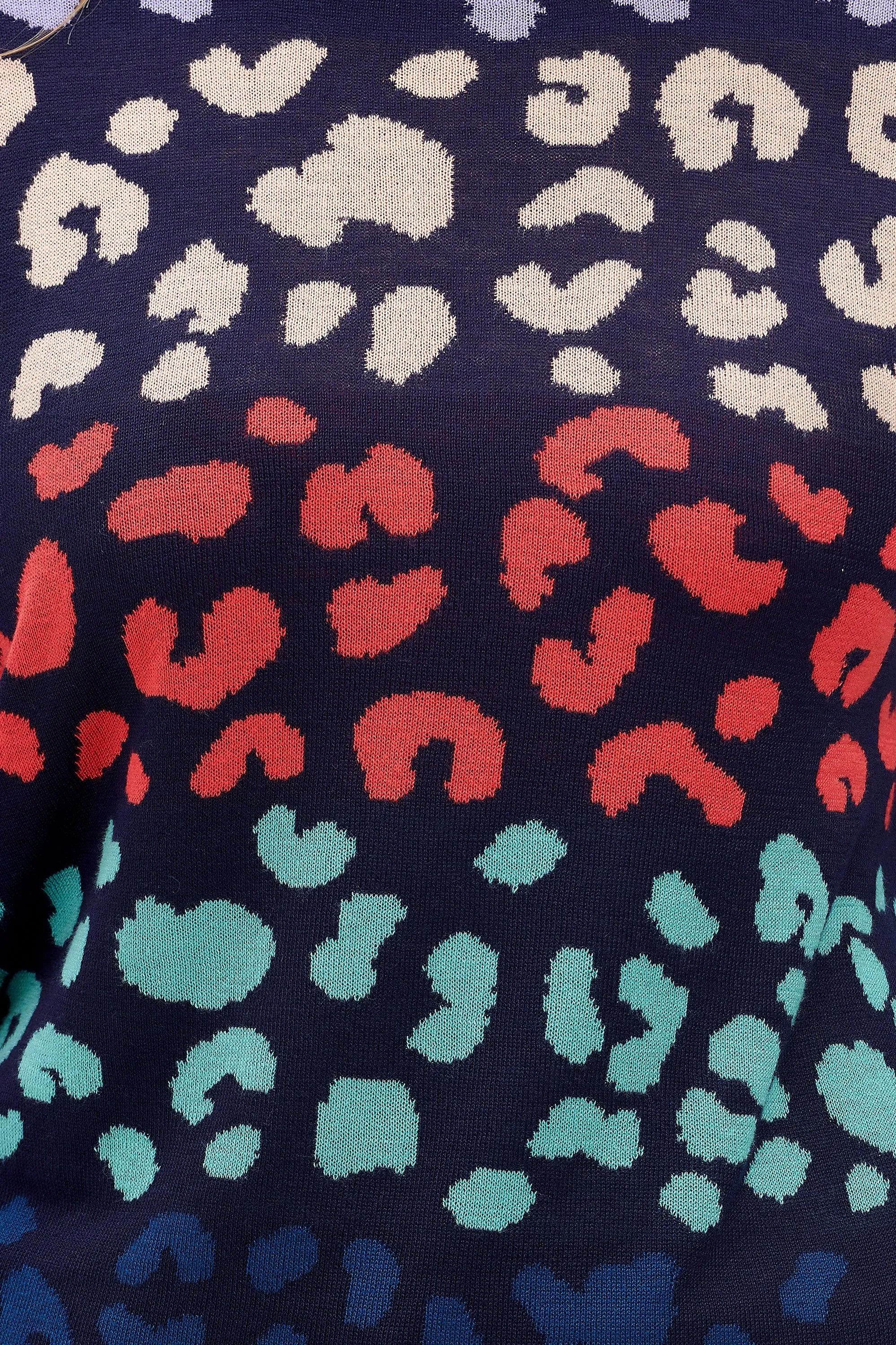 Jersey Callie Multi, Leopard Color Waves - ECRU