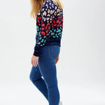 Jersey Callie Multi, Leopard Color Waves - ECRU