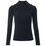 Jersey con botones en el cuello - ECRU