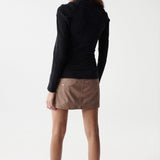 Jersey con botones en el cuello - ECRU