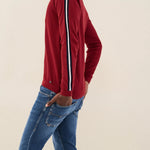 JERSEY CON CINTA EN LA MANGA - ECRU