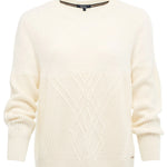 JERSEY CON EFECTO TRENZADO - ECRU