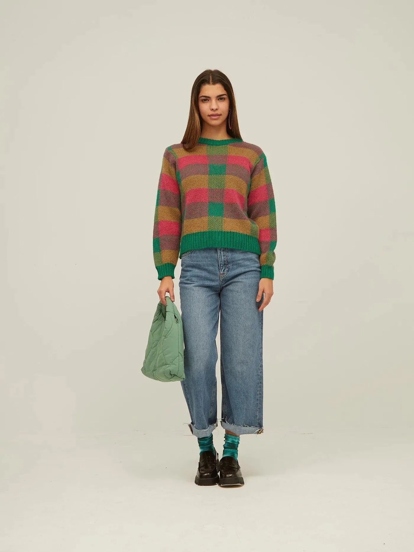 Jersey Cuadros - ECRU