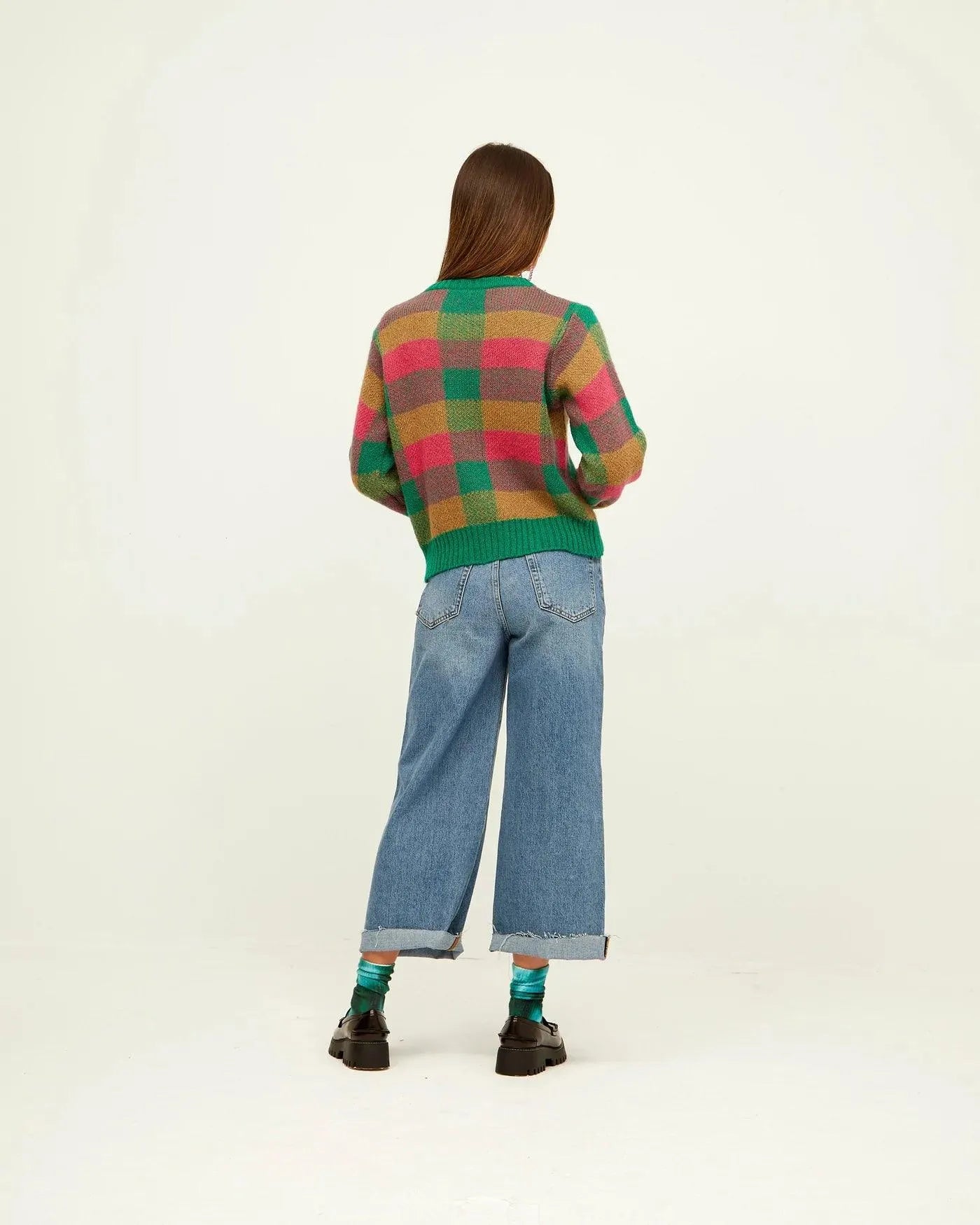 Jersey Cuadros - ECRU