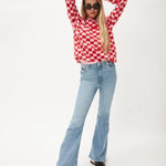 Jersey cuadros vichy - ECRU