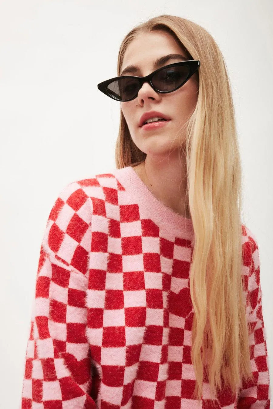 Jersey cuadros vichy - ECRU