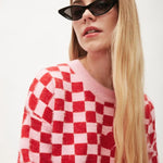 Jersey cuadros vichy - ECRU