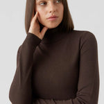 Jersey Cuello Alto Coffee Bean Happiness - ECRU