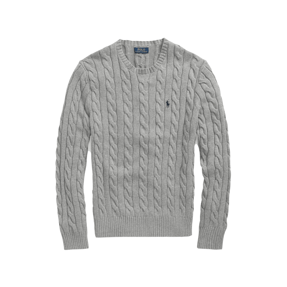 Jersey de algodón de punto de ochos - ECRU