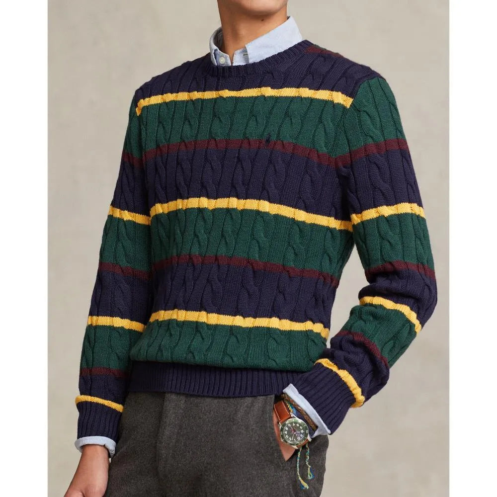 Jersey de algodón en punto de ochos - ECRU