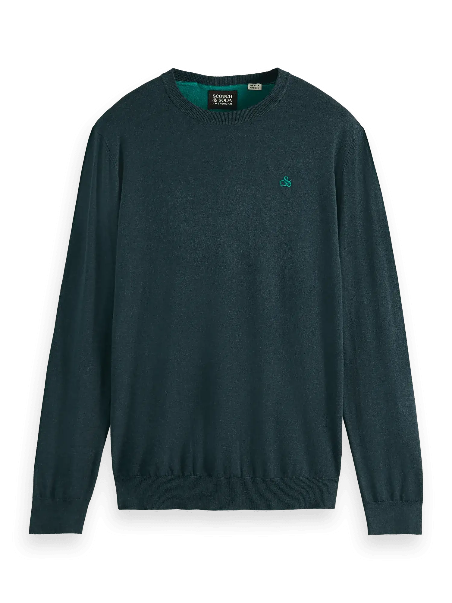 Ecovero Viscose Blend Logo Crew Neck Sweater