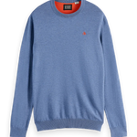 Jersey de cuello redondo con logotipo de mezcla de viscosa Ecovero - ECRU