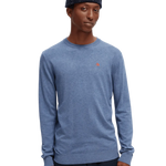 Jersey de cuello redondo con logotipo de mezcla de viscosa Ecovero - ECRU